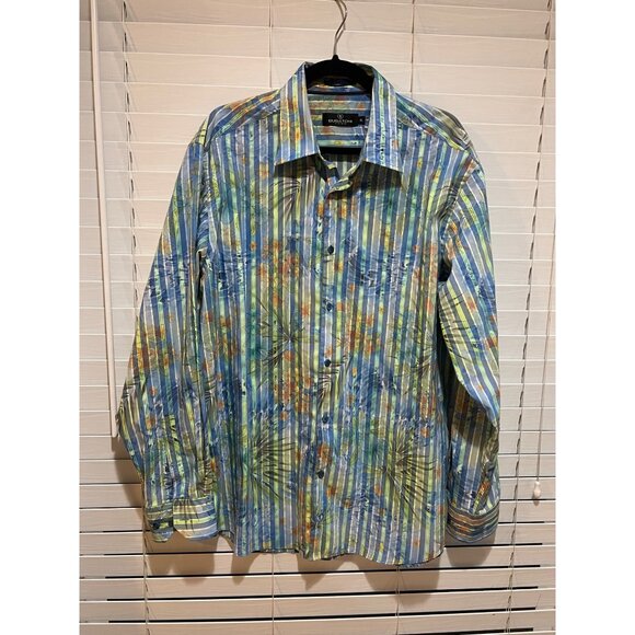 Robert Graham Floral Long Sleeve‎ Button Up Shirt - Size XL